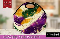 Mardi Gras Lunch Bag - Carnival Lunch Bug PNG Sublimation Product Image 1