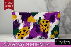 Mardi Gras Cosmetic Bag - Carnival Makeup Bag PNG Product Image 1