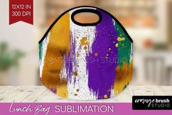 Mardi Gras Lunch Bag - Carnival Lunch Bug PNG Sublimation Product Image 1