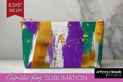 Mardi Gras Cosmetic Bag - Carnival Makeup Bag PNG Product Image 1