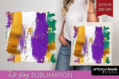 Mardi Gras Tote Bag - Carnival Tote Bag PNG Sublimation Product Image 1