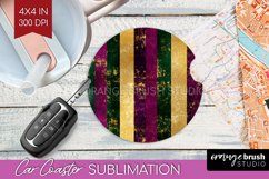 Mardi Gras Car Coaster - Carnival Coaster PNG Sublimation Product Image 1