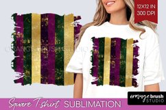 Mardi Gras Square Tshirt Background - Carnival PNG Product Image 1