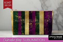 Mardi Gras Cosmetic Bag - Carnival Makeup Bag PNG Product Image 1