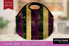 Mardi Gras Lunch Bag - Carnival Lunch Bug PNG Sublimation Product Image 1