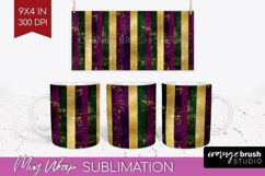 Mardi Gras Mug Wrap - Carnival Mug PNG Sublimation Product Image 1
