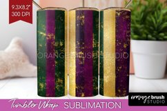 Mardi Gras Tumbler Wrap - Carnival Tumbler PNG Sublimation Product Image 1