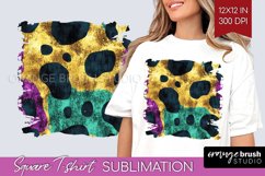 Mardi Gras Square Tshirt Background - Carnival PNG Product Image 1