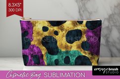 Mardi Gras Cosmetic Bag - Carnival Makeup Bag PNG Product Image 1