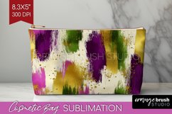 Mardi Gras Cosmetic Bag - Carnival Makeup Bag PNG Product Image 1