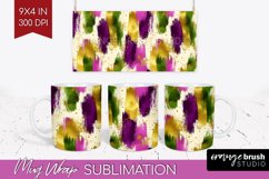 Mardi Gras Mug Wrap - Carnival Mug PNG Sublimation Product Image 1