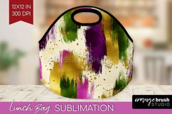 Mardi Gras Lunch Bag - Carnival Lunch Bug PNG Sublimation Product Image 1