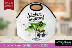 Martini Cocktail Lunch Bag Summer Drink Lunch Bug PNG Product Image 1