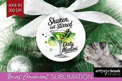 Martini Cocktail Ornament PNG Summer Drink PNG Sublimation Product Image 1