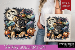 Mastiff Dog Tote Bag Halloween Tote Bag PNG Sublimation Product Image 1