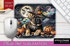 Mastiff Dog Mouse Pad Sublimation Halloween Mousepad PNG Product Image 1