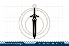 Medieval Sword Keychain SVG | Knight Sword Cut File Product Image 3