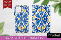 Mediterranean Phone Case PNG - Italian Tile Case PNG Product Image 1