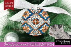 Mediterranean Ornament PNG - Italian Tile PNG Sublimation Product Image 1