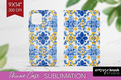 Mediterranean Phone Case PNG - Italian Tile Case PNG Product Image 1