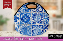 Mediterranean Lunch Bag - Italian Tile Lunch Bug PNG Product Image 1