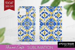 Mediterranean Phone Case PNG - Italian Tile Case PNG Product Image 1