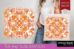 Mediterranean Tote Bag - Italian Tile Tote Bag PNG Product Image 1