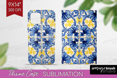 Mediterranean Phone Case PNG - Italian Tile Case PNG Product Image 1