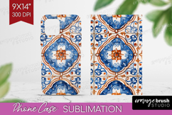 Mediterranean Phone Case PNG - Italian Tile Case PNG Product Image 1