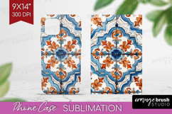 Mediterranean Phone Case PNG - Italian Tile Case PNG Product Image 1