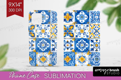 Mediterranean Phone Case PNG - Italian Tile Case PNG Product Image 1