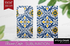 Mediterranean Phone Case PNG - Italian Tile Case PNG Product Image 1