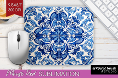 Mediterranean Mouse Pad Sublimation - Italian Tile Mousepad Product Image 1