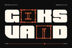 Homay - Bold Modern Expanded Retro Font Product Image 2