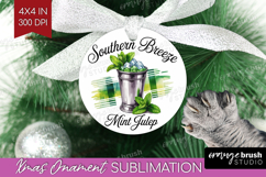 Mint Julep Cocktail Ornament PNG Summer Drink PNG Product Image 1