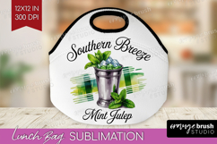 Mint Julep Cocktail Lunch Bag Summer Drink Lunch Bug PNG Product Image 1