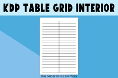 KDP Grid Table 6x9 Inch 120 Pages PDF Interior, 2pt Lines Product Image 2