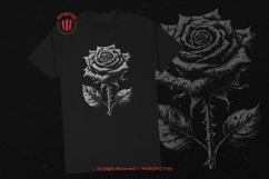 10 Bundle Dark Art Rose Flower Thorns Gothic Horror Tattoo Product Image 2