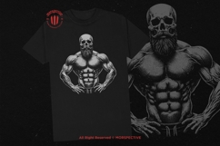10 Bundle Dark Art Skull Bodybuilder Gym Muscle Workout Product Image 2