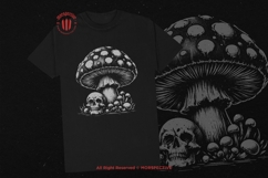 10 Bundle Dark Art Skull Mushroom Plant Spore Fungi Skeleton Product Image 2