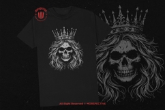10 Bundle Dark Art Skull Queen Crown Royal Girl Woman Tattoo Product Image 2
