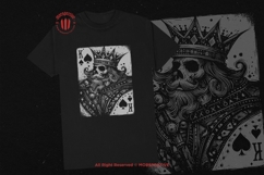 10 Bundle Dark Art Spade Cards King Queen Skull Playing Card Product Image 2