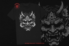 10 Bundle Dark Art Oni Mask Floral Rose Japanese Demon Devil Product Image 2