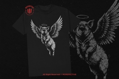 10 Bundle Dark Art Angel Pig with Wings Hog Boar Flying Product Image 2