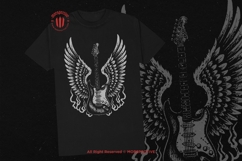 10 Bundle Dark Art Guitar Wings Music Acoustic Guitarist Product Image 2