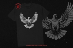 10 Bundle Dark Art Dove Standing on Skull Gothic Horror Product Image 2