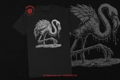 10 Bundle Dark Art Flamingo Bird Gothic Scary Horror Animal Product Image 2