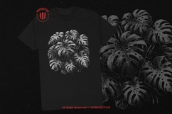 10 Bundle Dark Art Monstera Plant Leaf Aesthetic Decor Product Image 2