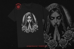 10 Bundle Dark Art Skull Sad Mother Marry Praying Rose Women Product Image 2