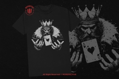 10 Bundle Dark Art Heart Card King Queen Love Skull Playing Product Image 2